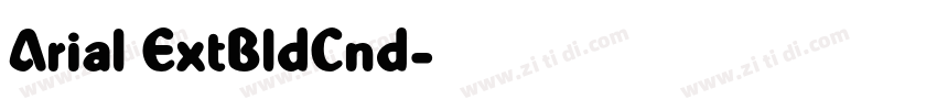 Arial ExtBldCnd字体转换